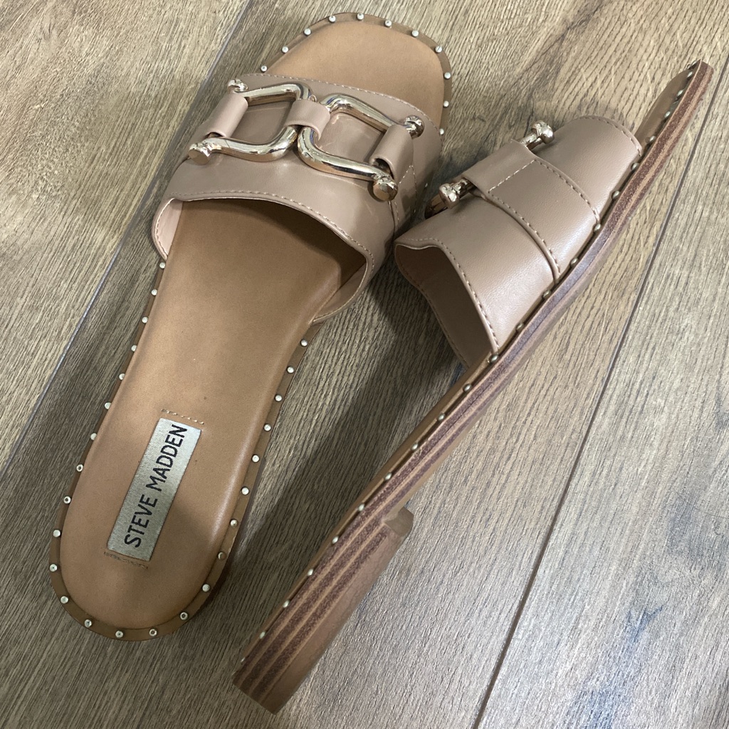 Tan And Brown Steve Madden Slides Slides Stevemadden Sandals